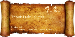 Trombitás Kitti névjegykártya