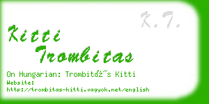 kitti trombitas business card